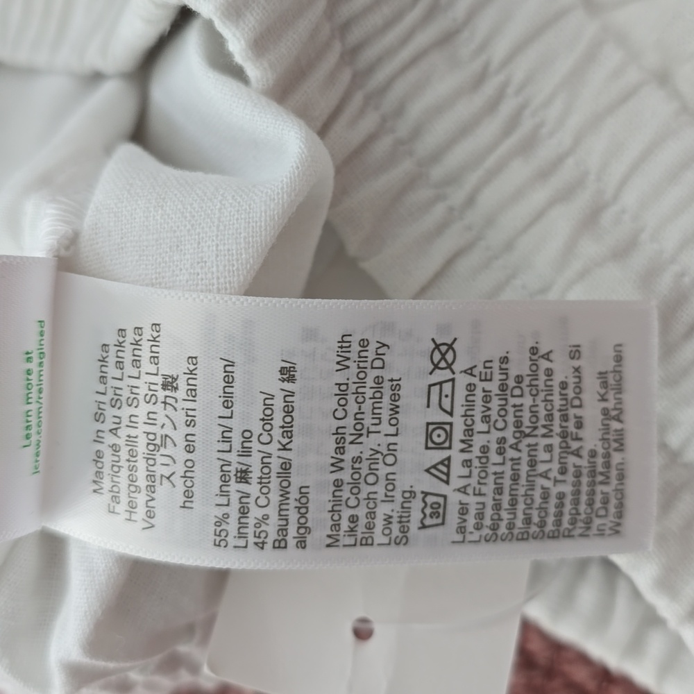J Crew Factory Linen Cotton Blend Drawstring Women's Pants (Size 4) NWT - Picture 11 of 11